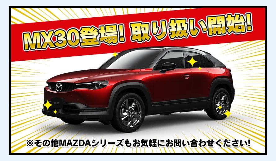 MX30登場! 取り扱い開始!