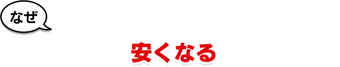なぜ車体・オプション・金利・メンテナンスが安くなるのか?