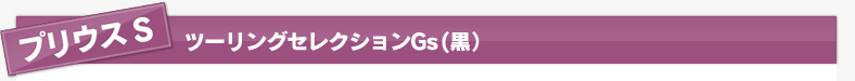 プリウス　ツーリングセレクションGs(黒）