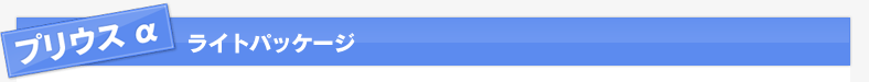 プリウスα　ライトパッケージ